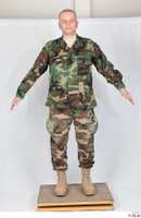  Photos Army Man in Camouflage uniform 4 20th century a poses army camouflage uniform whole body 0001.jpg